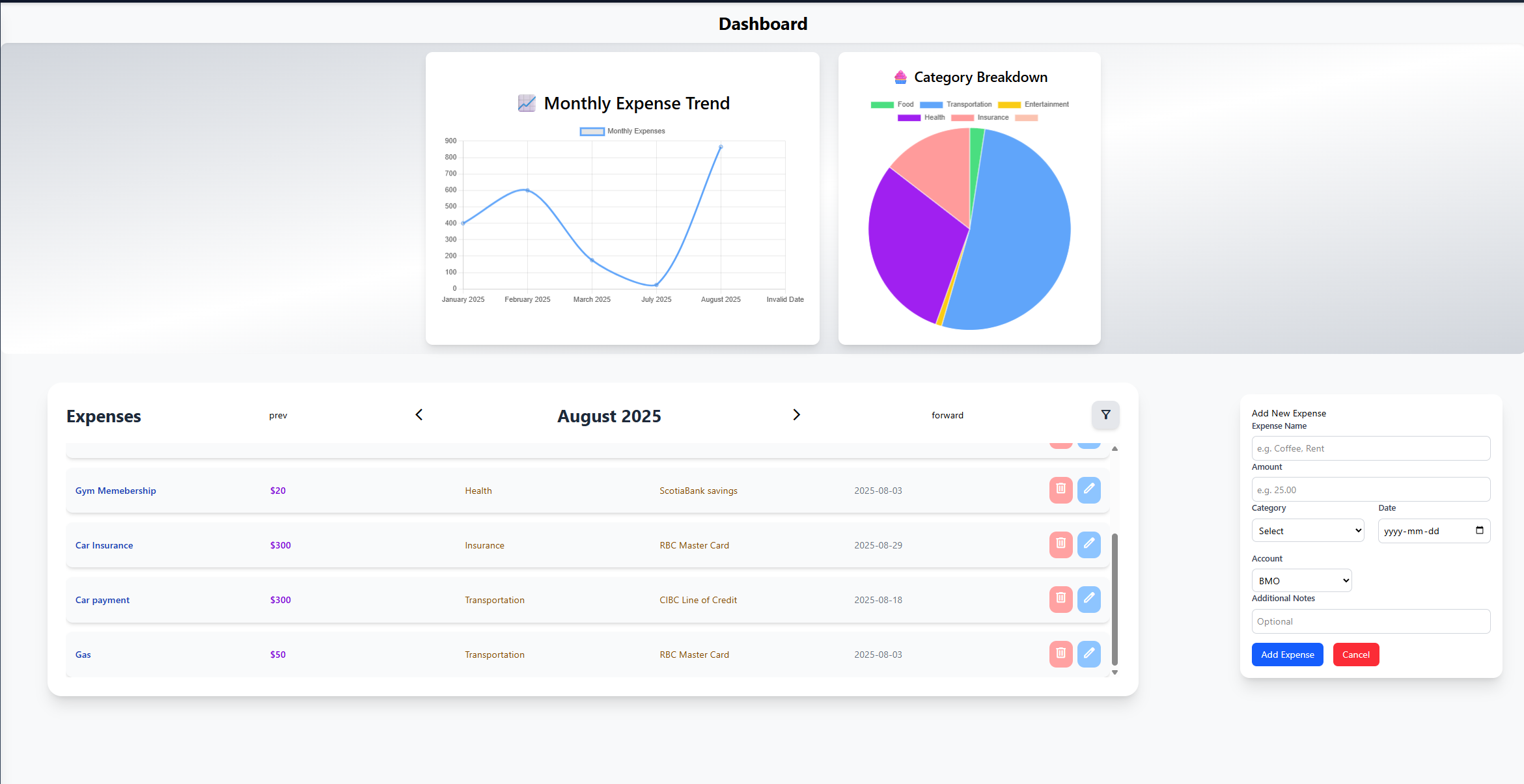 Smart Expense Tracker